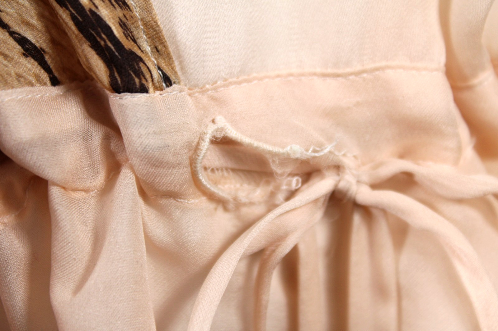 ROBERTO CAVALLI Blush Pink Leopard & Python Print Silk Chiffon Batwing Blouse 44
