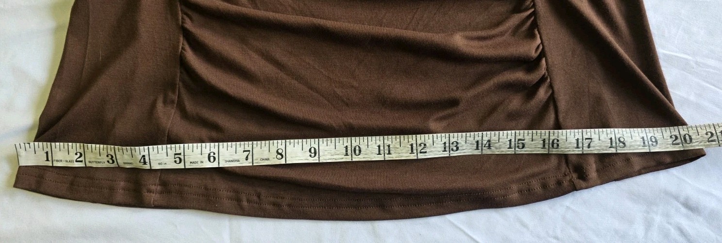 Women’s Square Neck Long Sleeve Ruched Shirt, Cottage Core