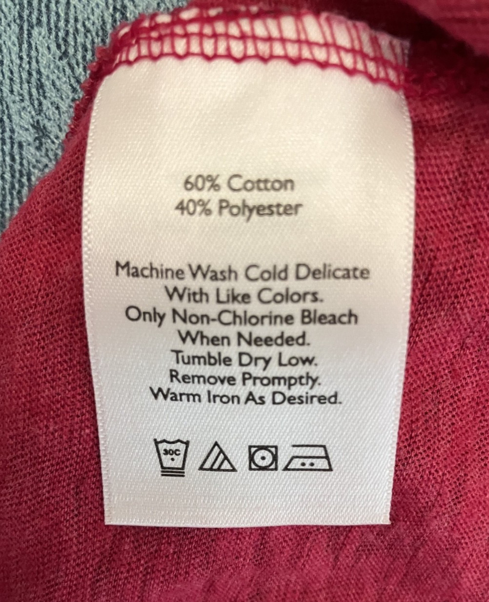 Eddie Bauer Strawberry Pink V Neck 3/4 Sleeve Soft Cotton Blend Smocked Tee M