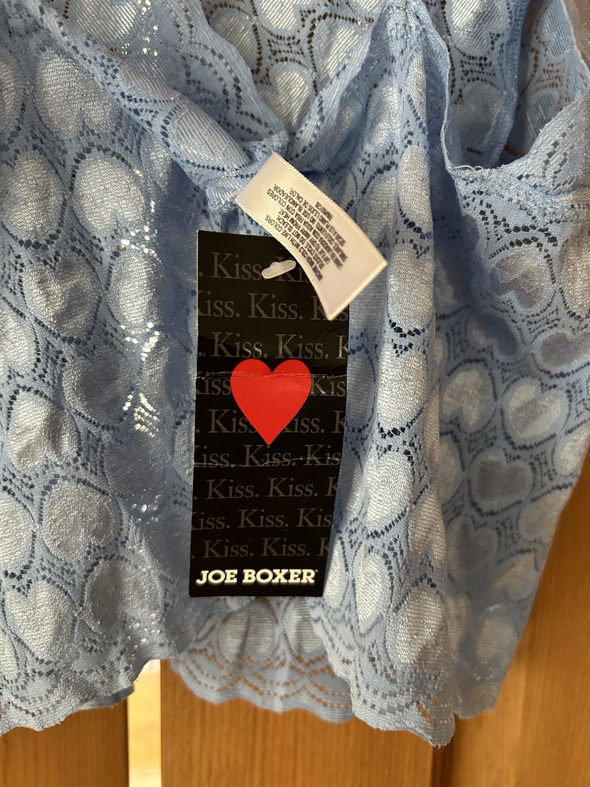VTG Joe Boxer Heart Lace Cami NWT Blue Y2K Coquette Camisole Top Kmart Size L