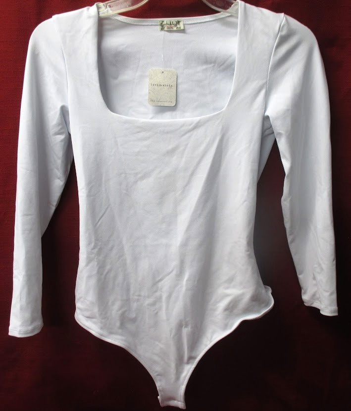 Free People Intimately Bodysuit Square Neck Long Sleeve Top | Women’s Size S
