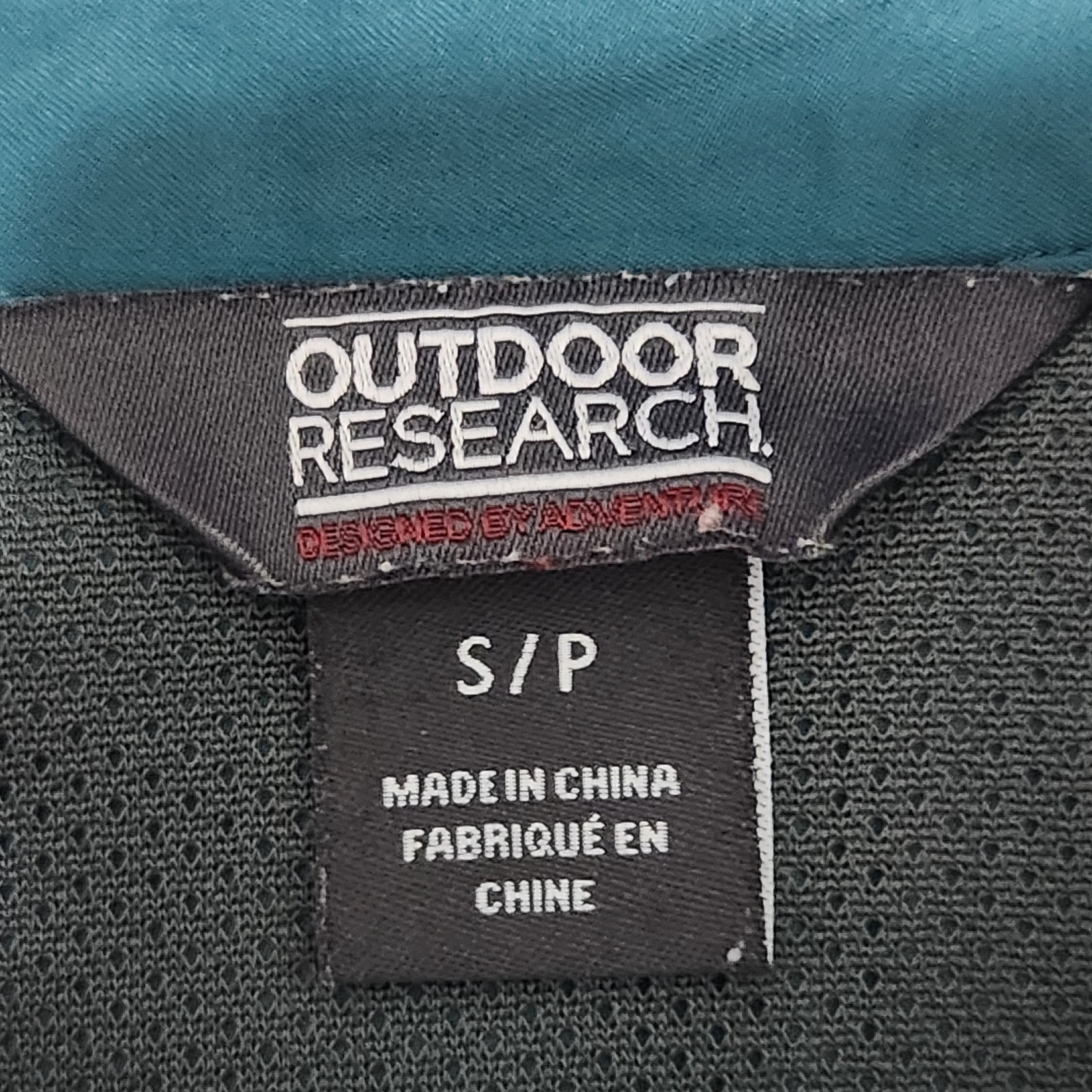 Outdoor Research Optimist Shirt Womens Small Teal Button Down Collar Hiking