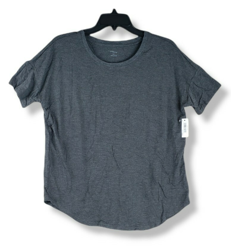 Daily Ritual Women Jersey T-Shirt Standard Fit Short Sleeve Scoop Neck S