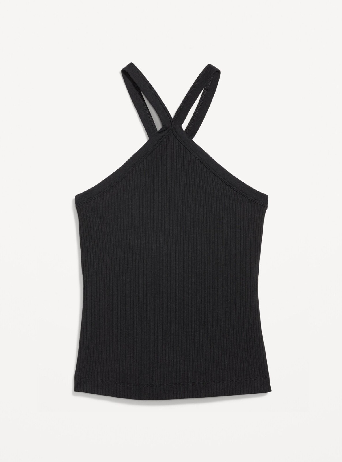 Old Navy Women’s Fitted Rib-Knit Halter Tank Top Black Jack Size XS Tall or 4X