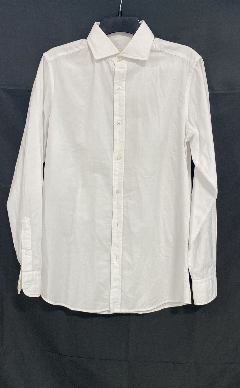 Massimo Dutti Women’s White 100% Cotton Long Sleeve Button Down Blouse
