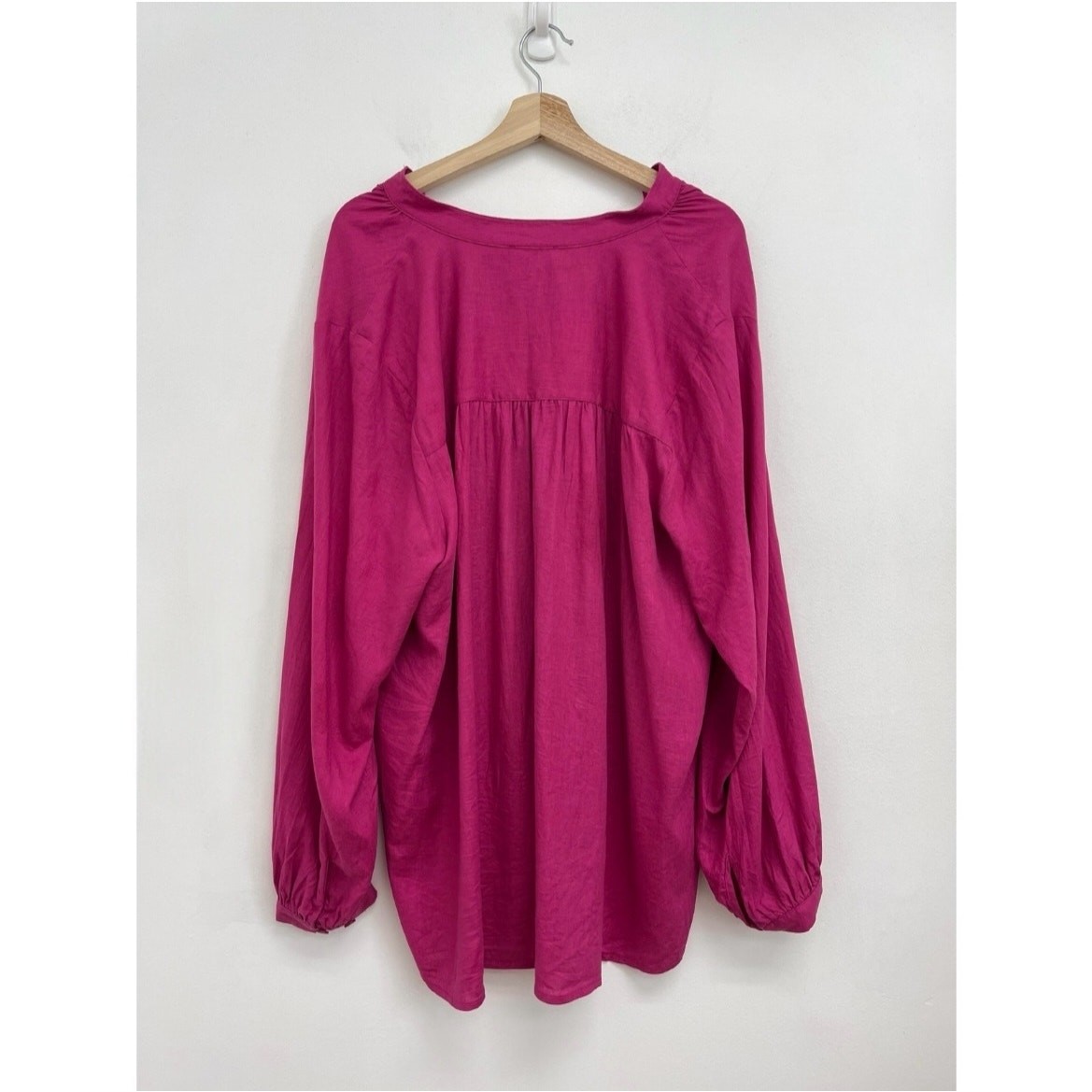 Universal Standard Avalon Linen Blend Lightweight Feminine Relaxed Blouse 18-20