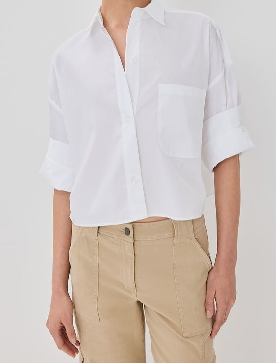 TWP Women’s White Next Ex Shirt Top Size XS/S