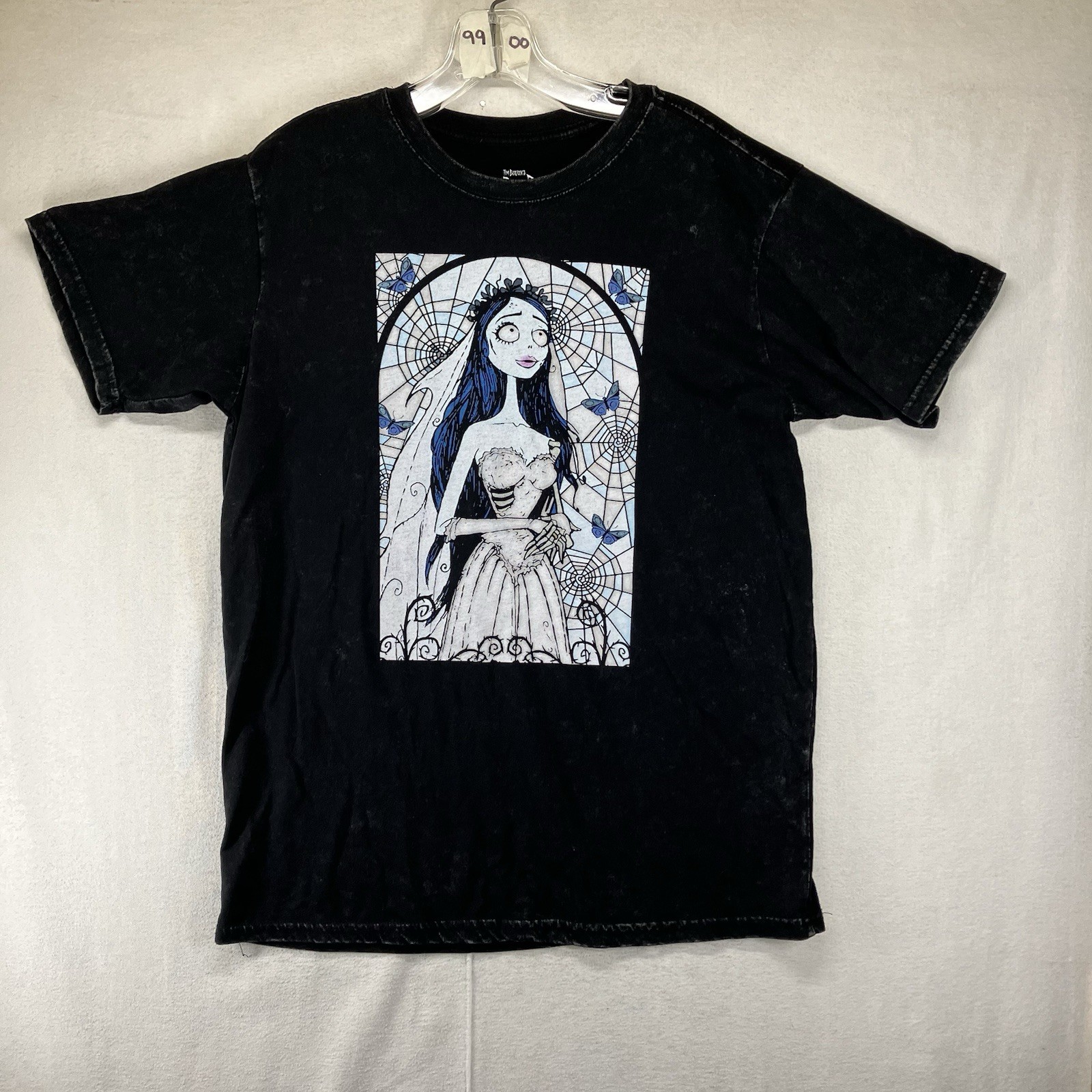 Tim Burton Corpse Bride Movie Graphic Acid Wash Retro Goth Medium Super Soft