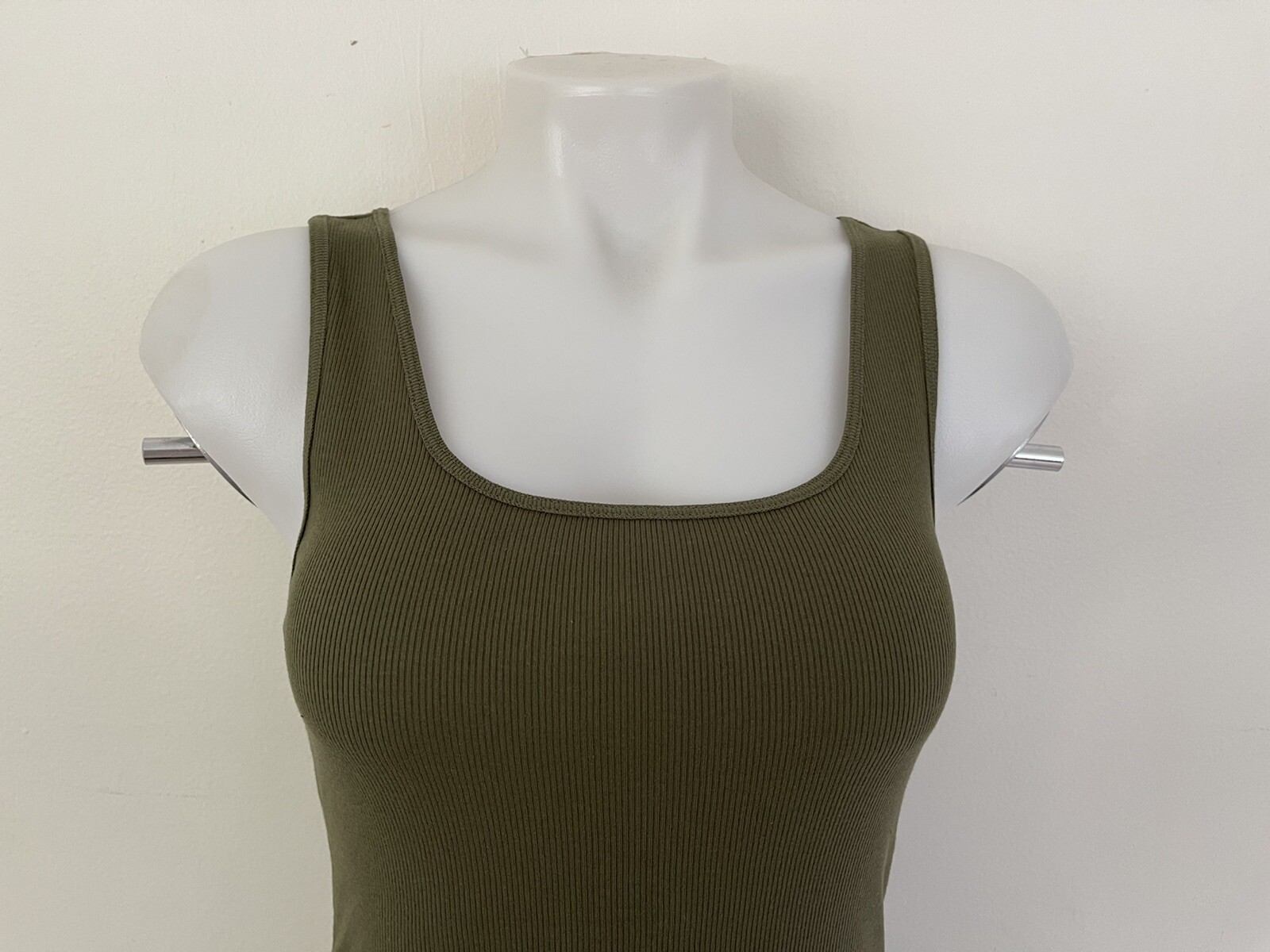 Gap Women’s Stretchy Tank Top Ribbed Army Green XS, S, M, L, XL, 2XL – XXL NWT