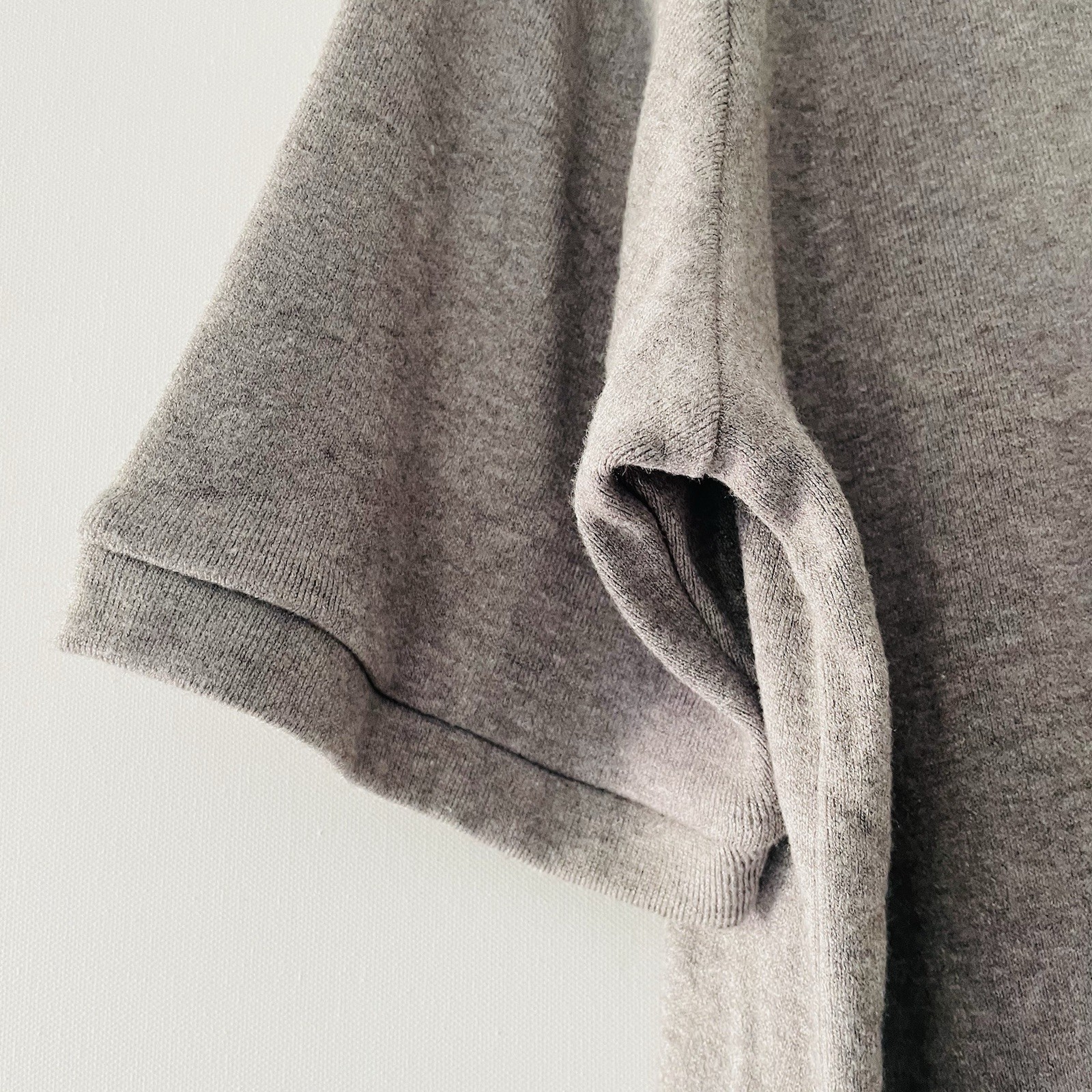 NWT! $44 GiGiO Plus Women Plus Size XL Heather Gray Textured Knit Oversized Top