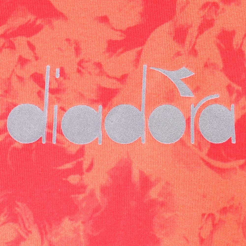 diadora Super Light Be One Crew Neck Short Sleeve Athletic T-Shirt Womens Orange
