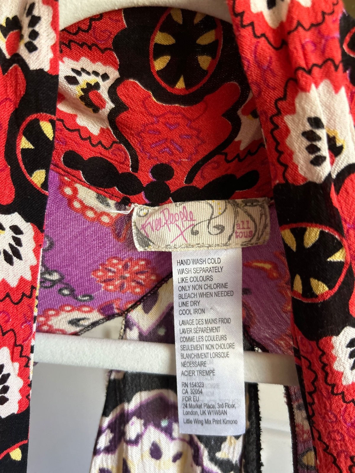 Free People Floral BoHo Kimono