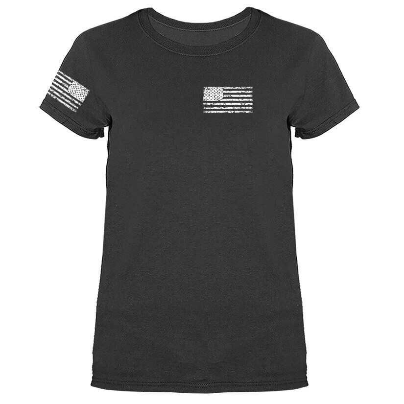 US Flag Crest USA American Pride Patriotic Women’s T-shirt