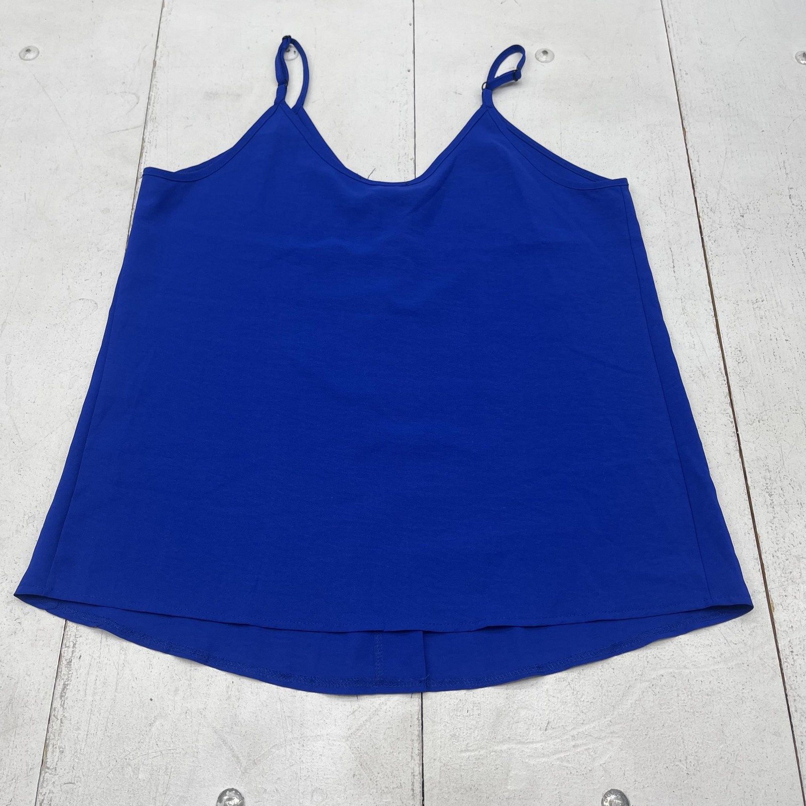Hippie Chic Shirt Womens Large Blue Button Front Cami Tank Top Casual Summer
