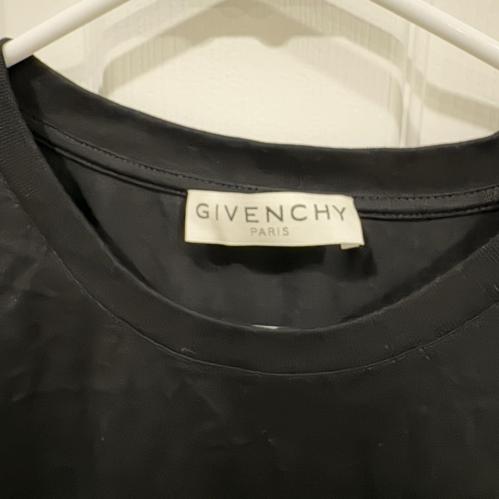 Women’s GIVENCHY RETRO LOGO T-SHIRT BLACK Size Large L
