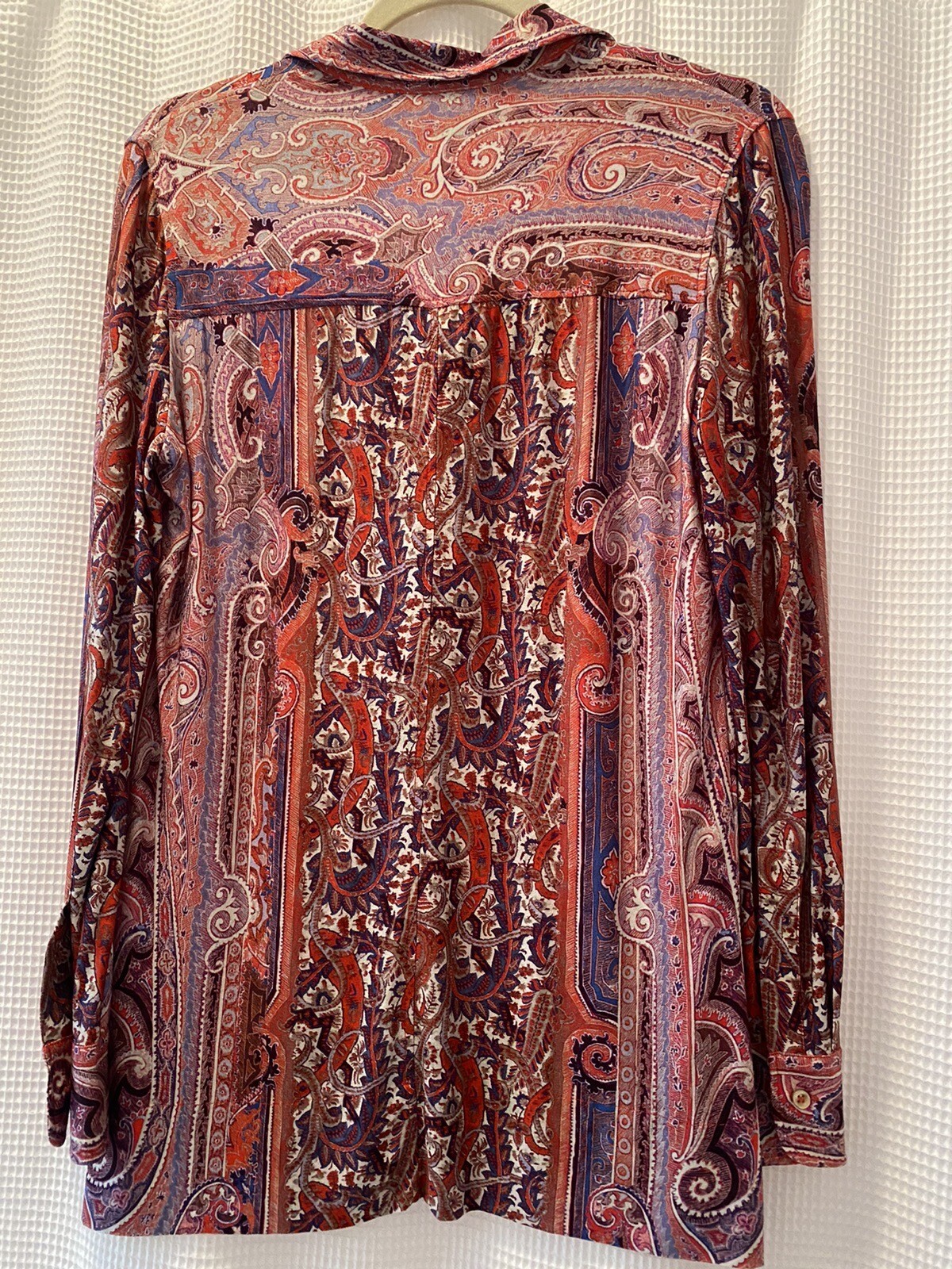 NWOT ISABEL MARANT Runway “Macao” Paisley Top SZ 42 Pink Purple Milena Shirt