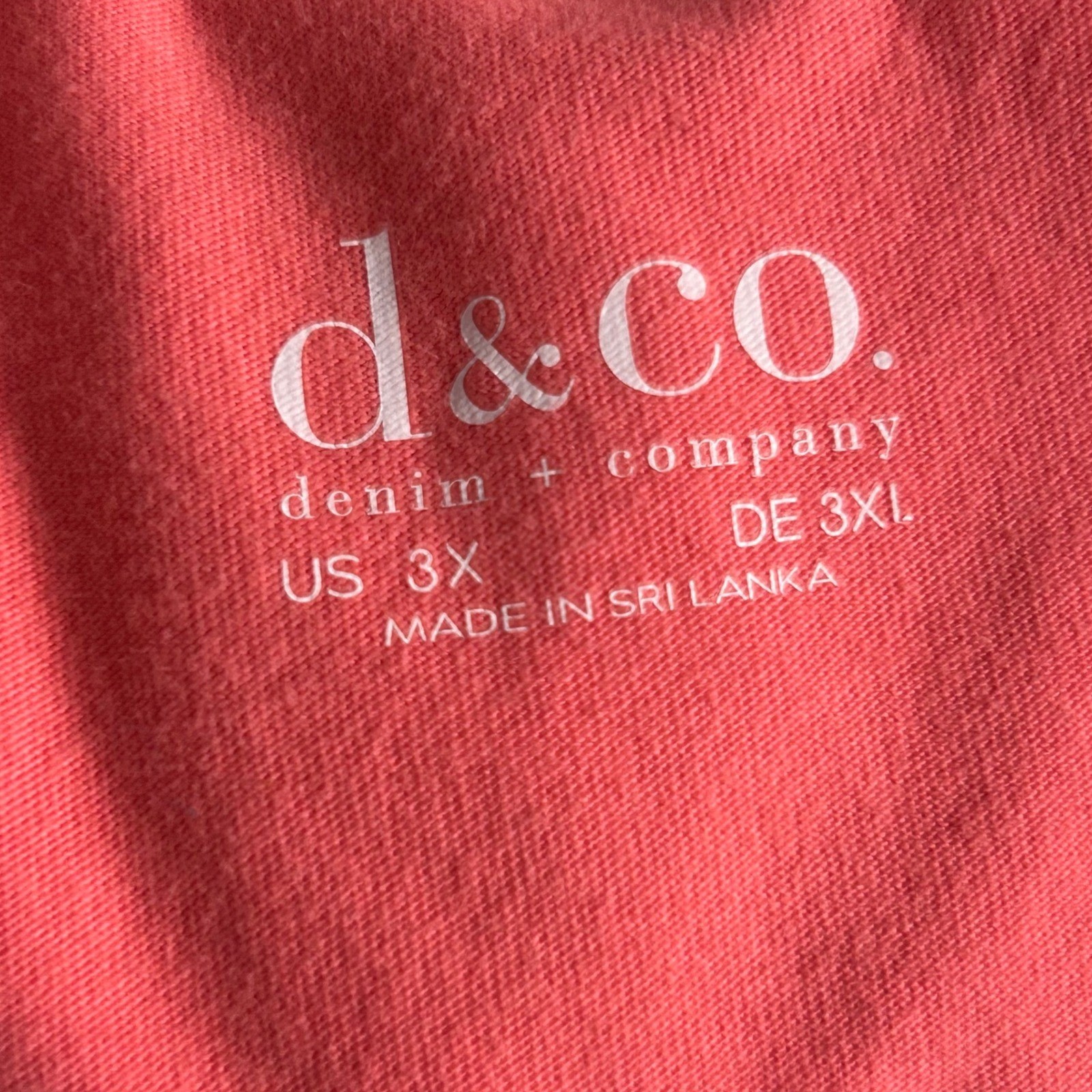 Denim And Co Womens Tunic Top Size 3X Oversized Preppy Relaxed Comfort Stretch