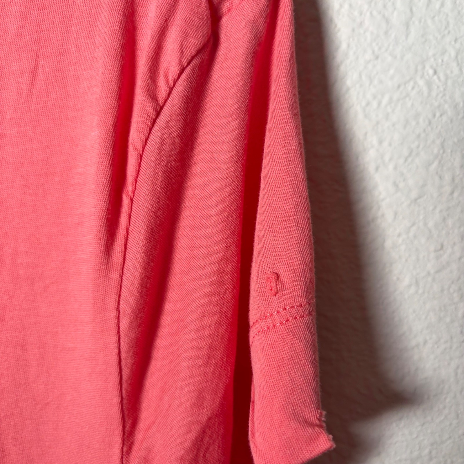 Soho Jeans New York & Company T-Shirt Women’s XL Pink Eyelet Lace Short Sleeve