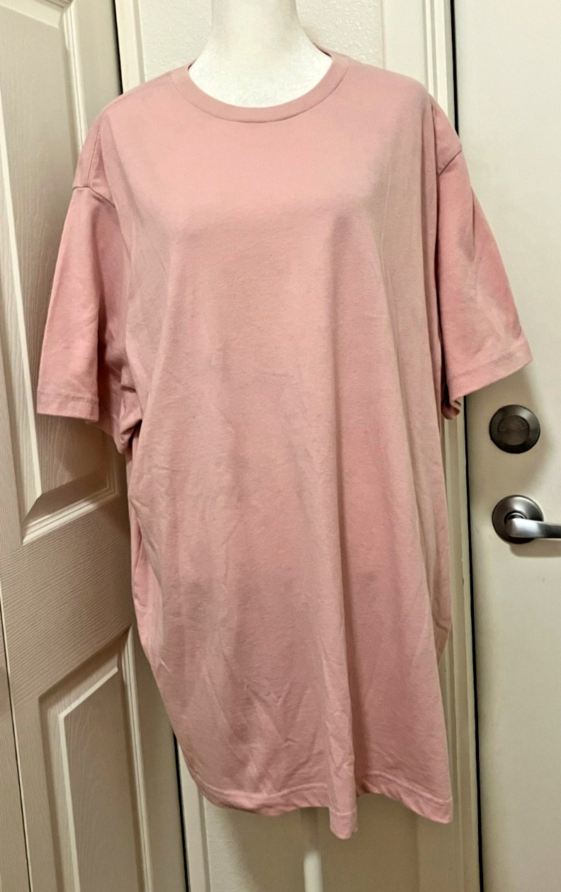 GEORGE – PINK BLOUSE – 3XL – CREW NECK – SHORT SL -POLY/COTTON