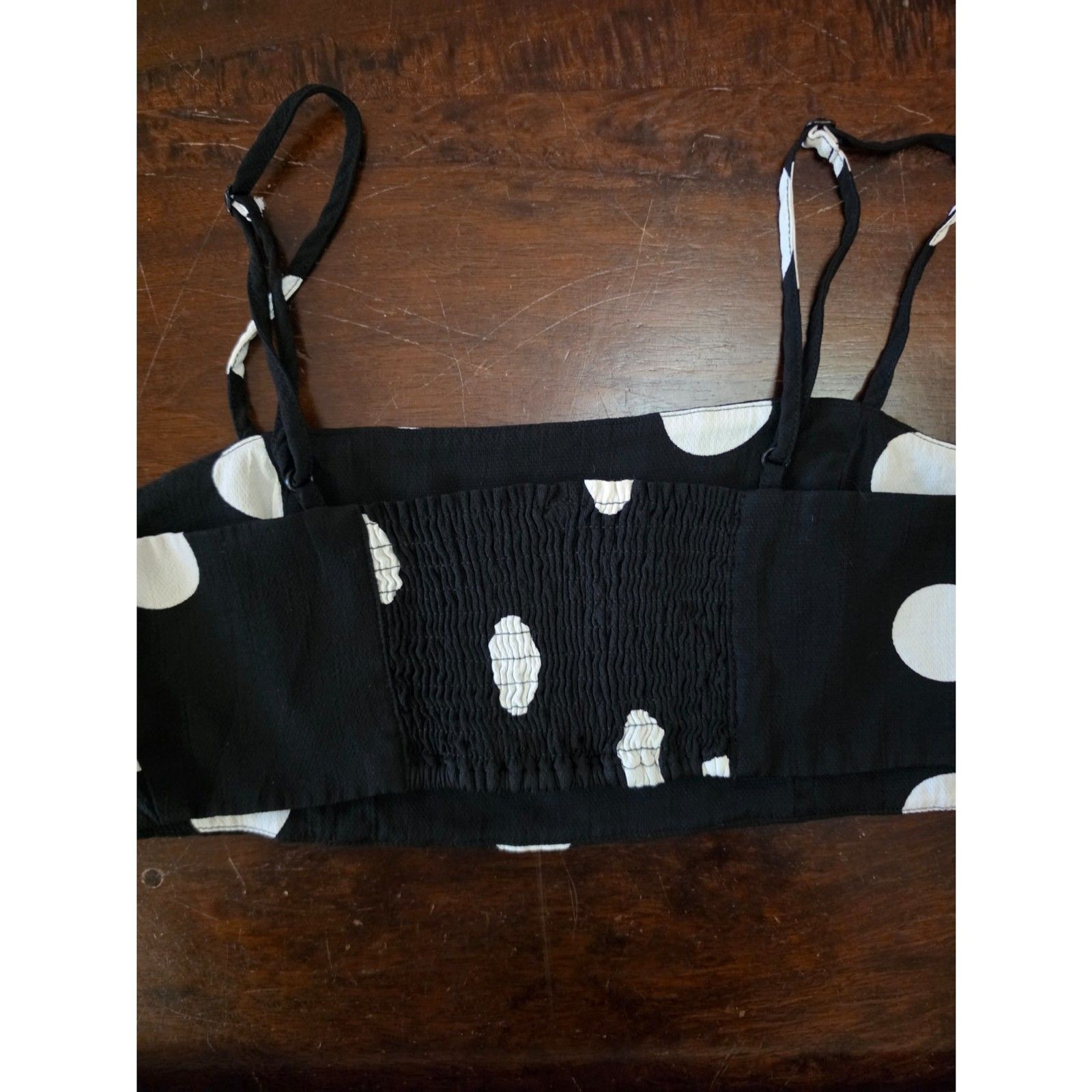 Free People Polka dot bandeau crop top Size 8