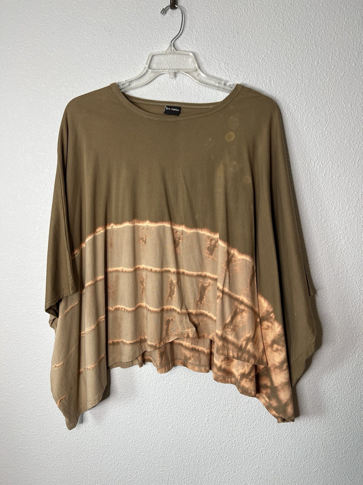 Inspiration Women’s Blouse One Size Tye Die Earthtones