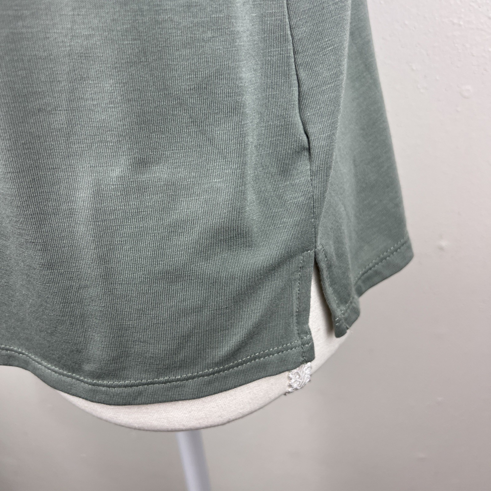 Auden Shirt Sleepwear Women Medium Green Short Sleeve Soft Knit Relaxed Lounge