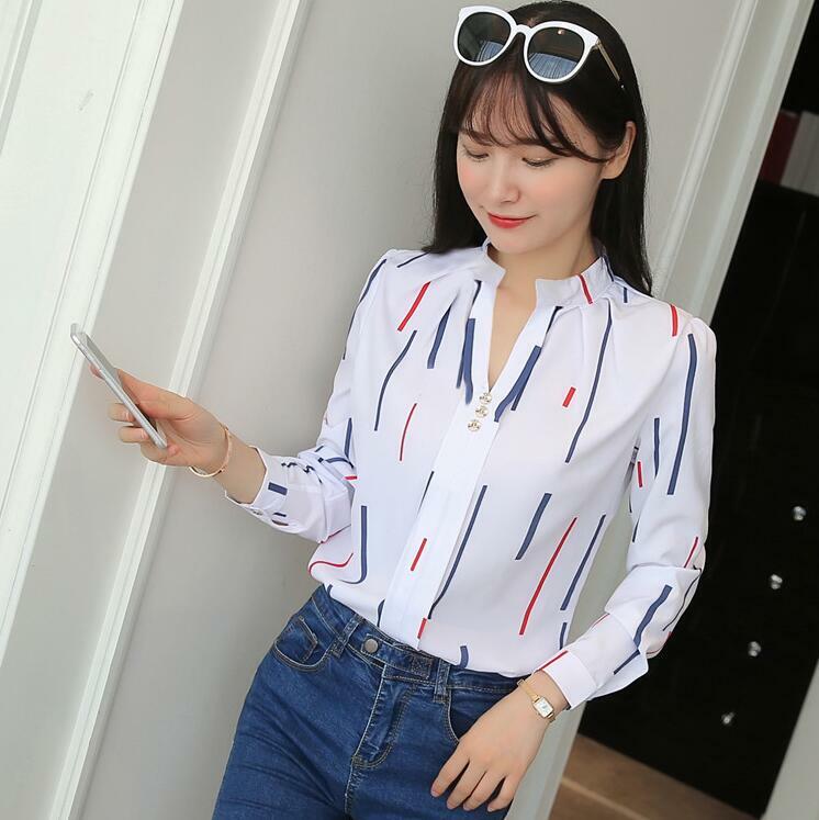 Blusas de Mujer Camisas Moda Blusa Elegante Manga Larga Nueva Camisa Tops Casual