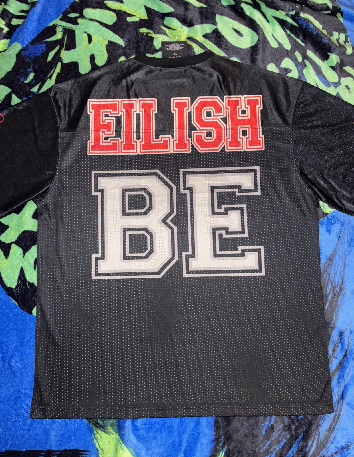 Billie Eilish Photo Jersey Size Extra Extra Large