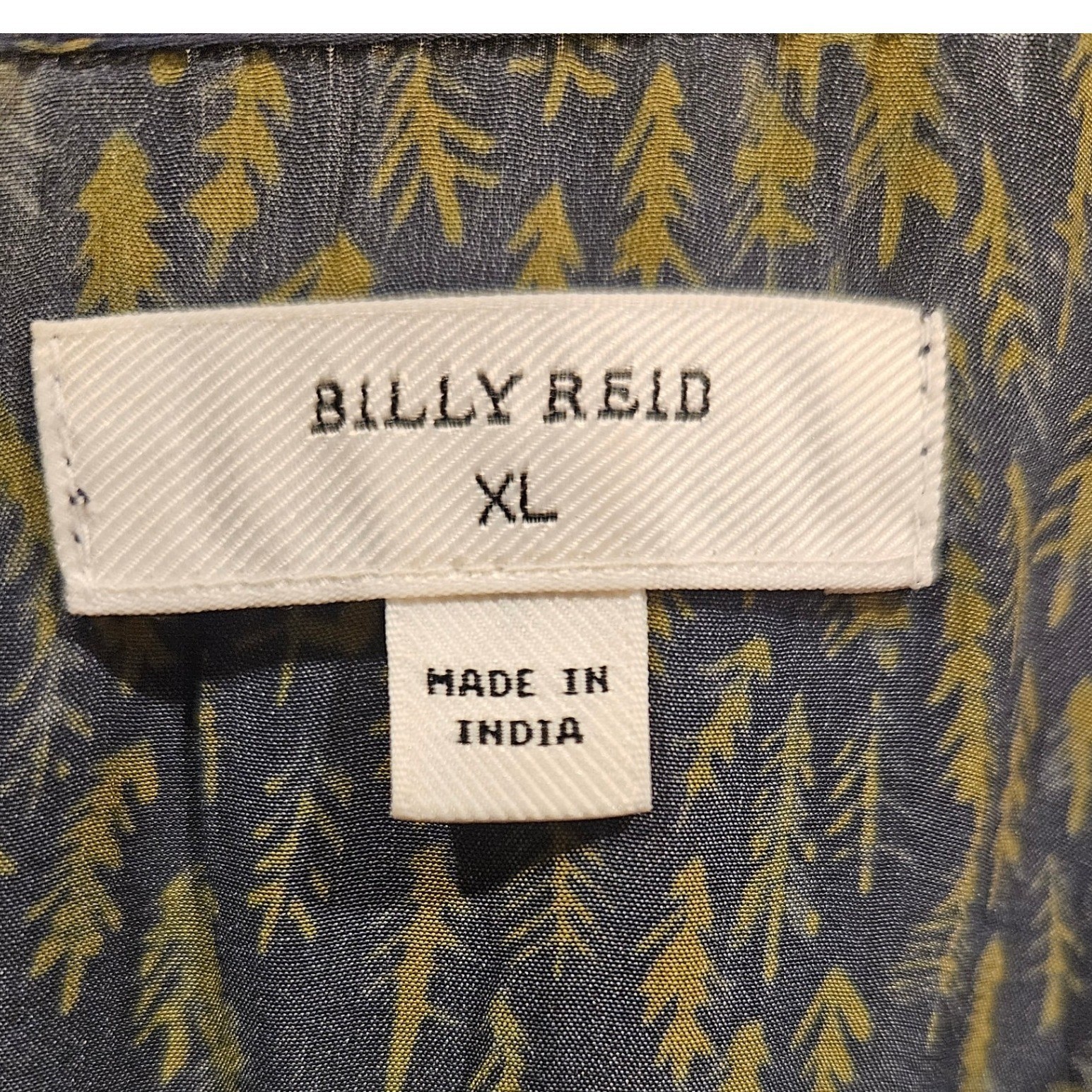 Billy Reid XL Natured Tree Forest Print Bell Sleeve Viscose Blouse Whimsigoth