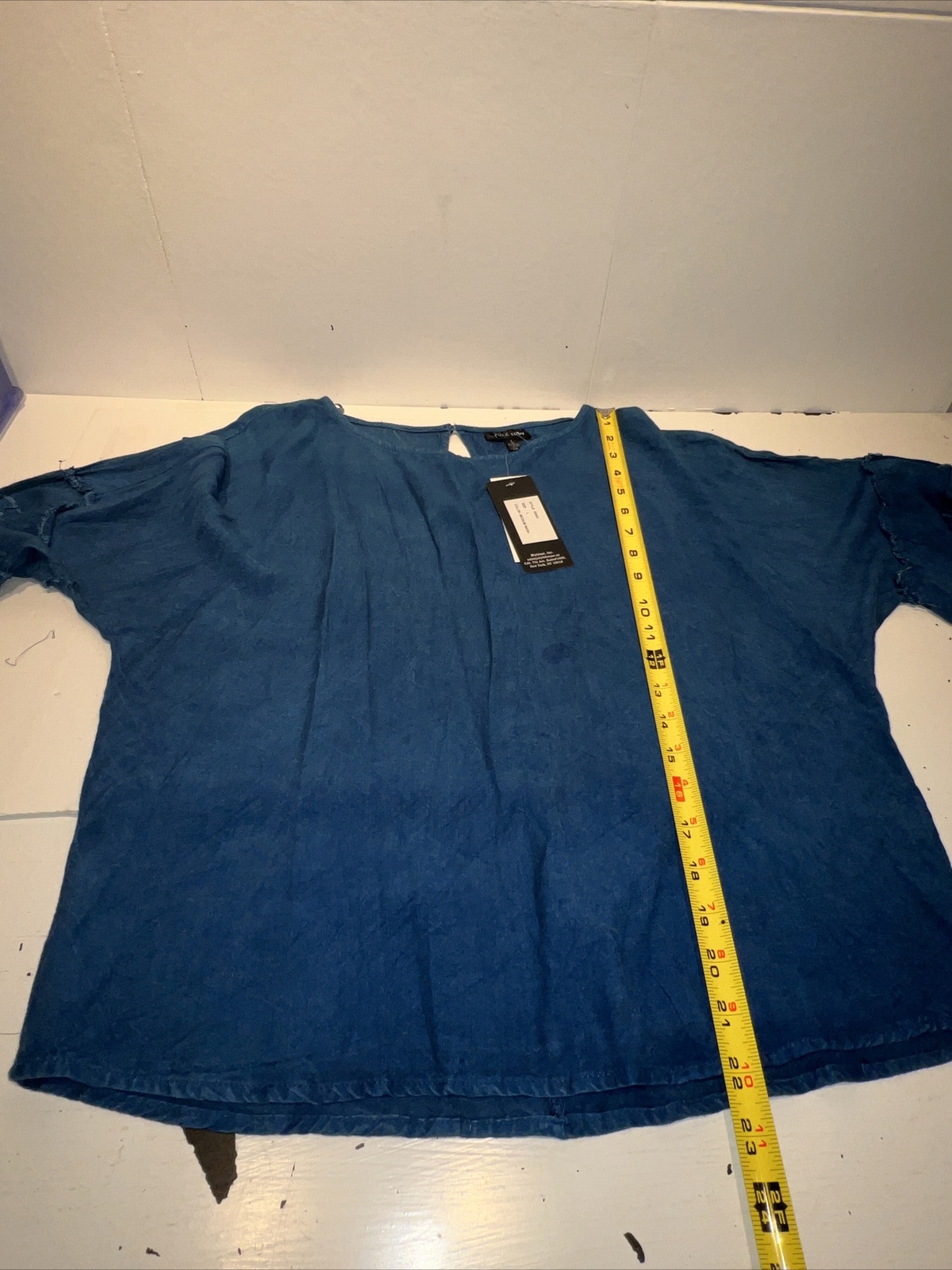 Style Envy Denim Top Shirt Women’s Size Large Blue Boho New See Pics