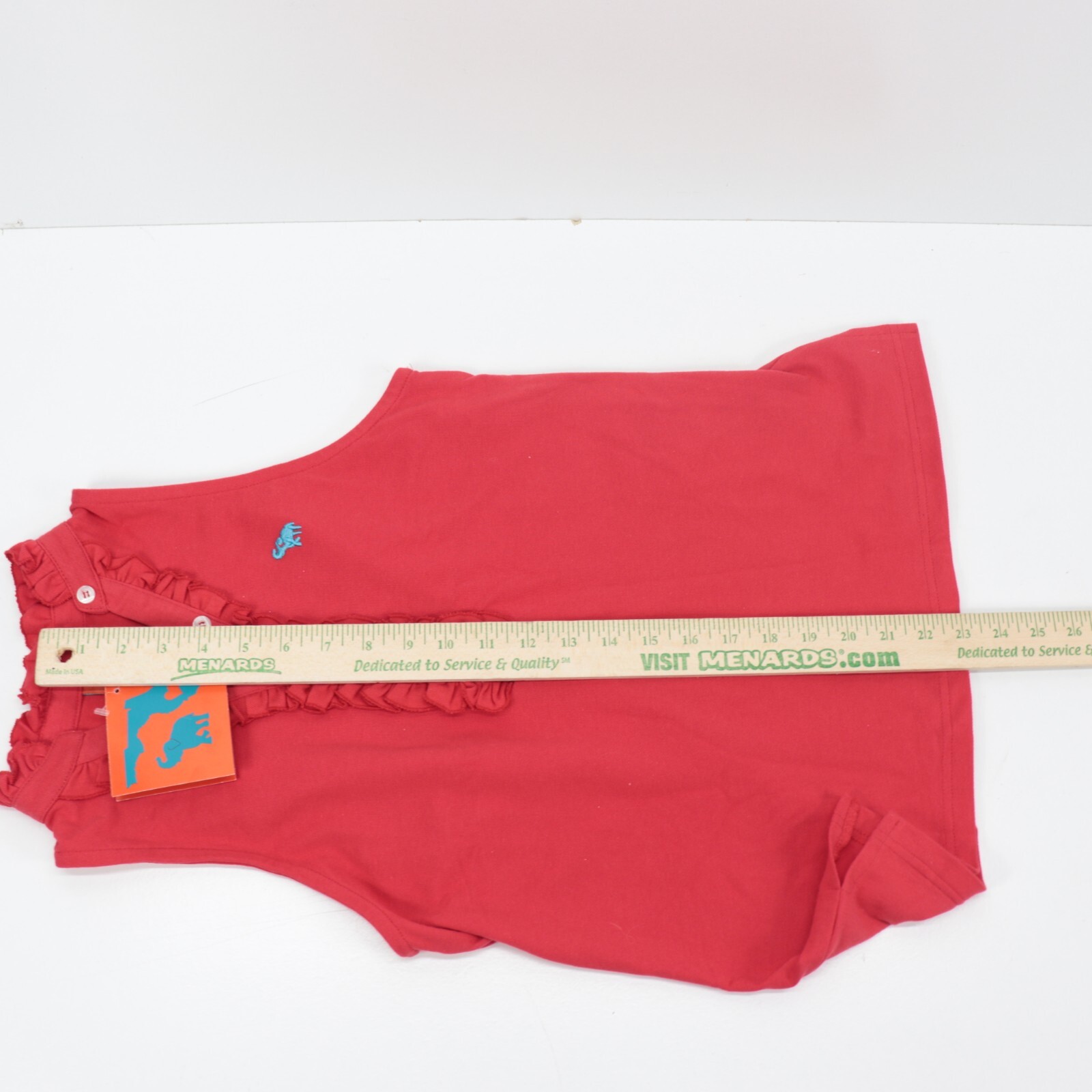 Tracy Negoshian Jennie Red Halter Ruffle Polo Womens Size Small