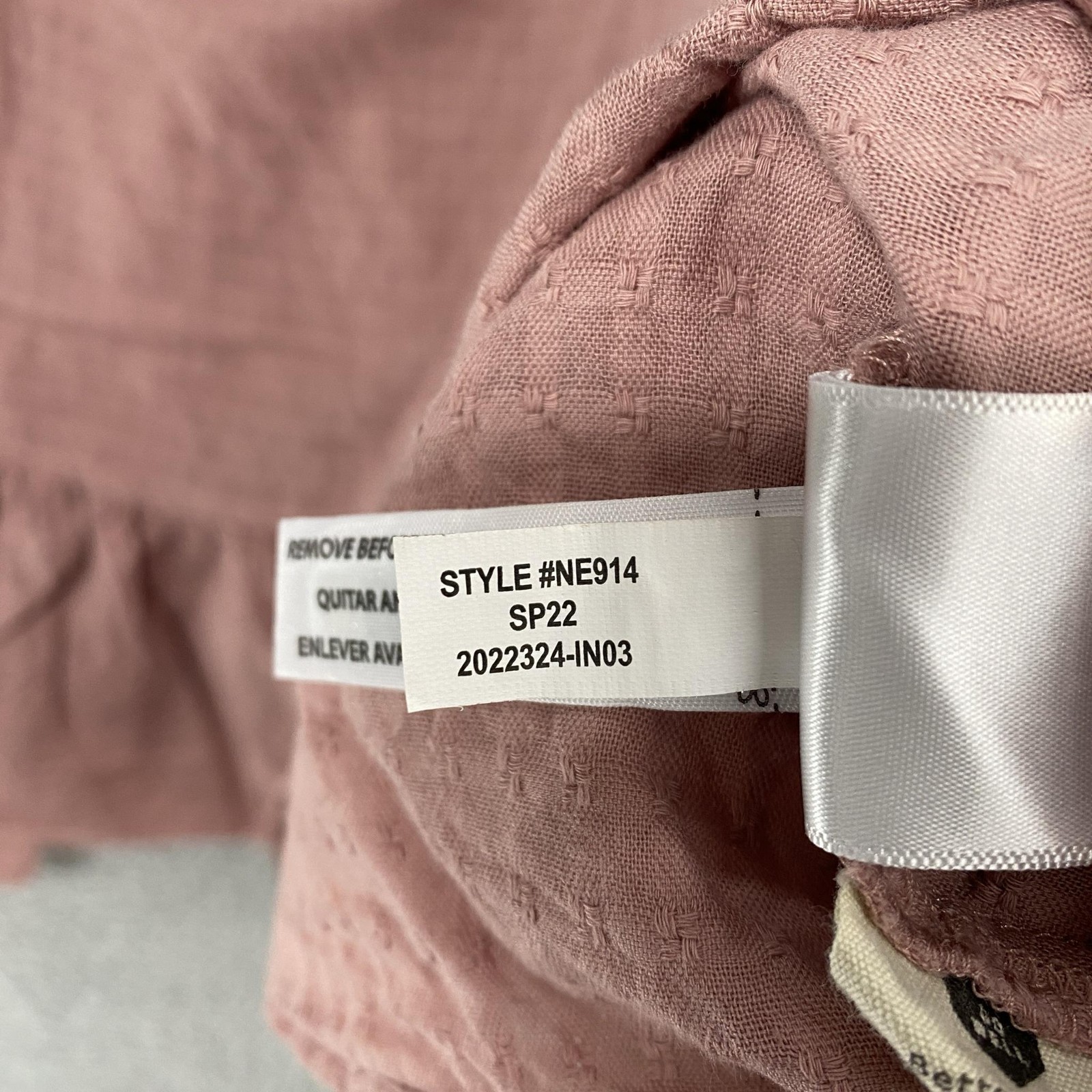 Madewell Tank Top Womens 3X Pink Tie Strap Peplum Ruffle Hem Summer Mauve Smock