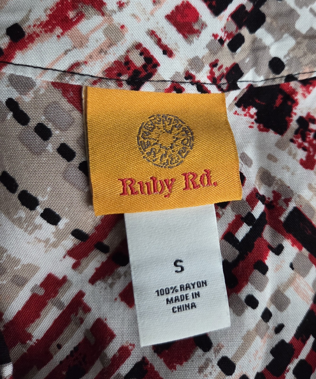 NWOT Ruby Rd Multi Button Front Spread Collar Roll Tab Sleeve Blouse Size S