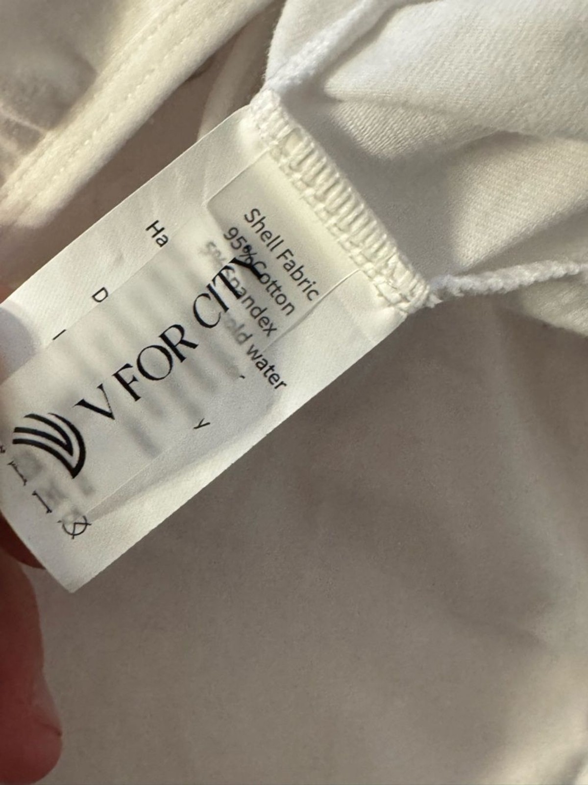 V For City NWT Classic White Cotton & Spandex Square Neck Tank Top Size XL