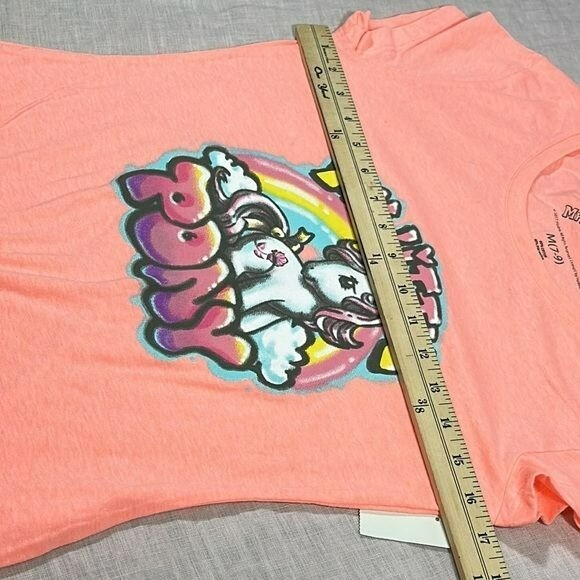 My Little Pony Neon Hot Coral tee retro airbrush pony size medium NEW