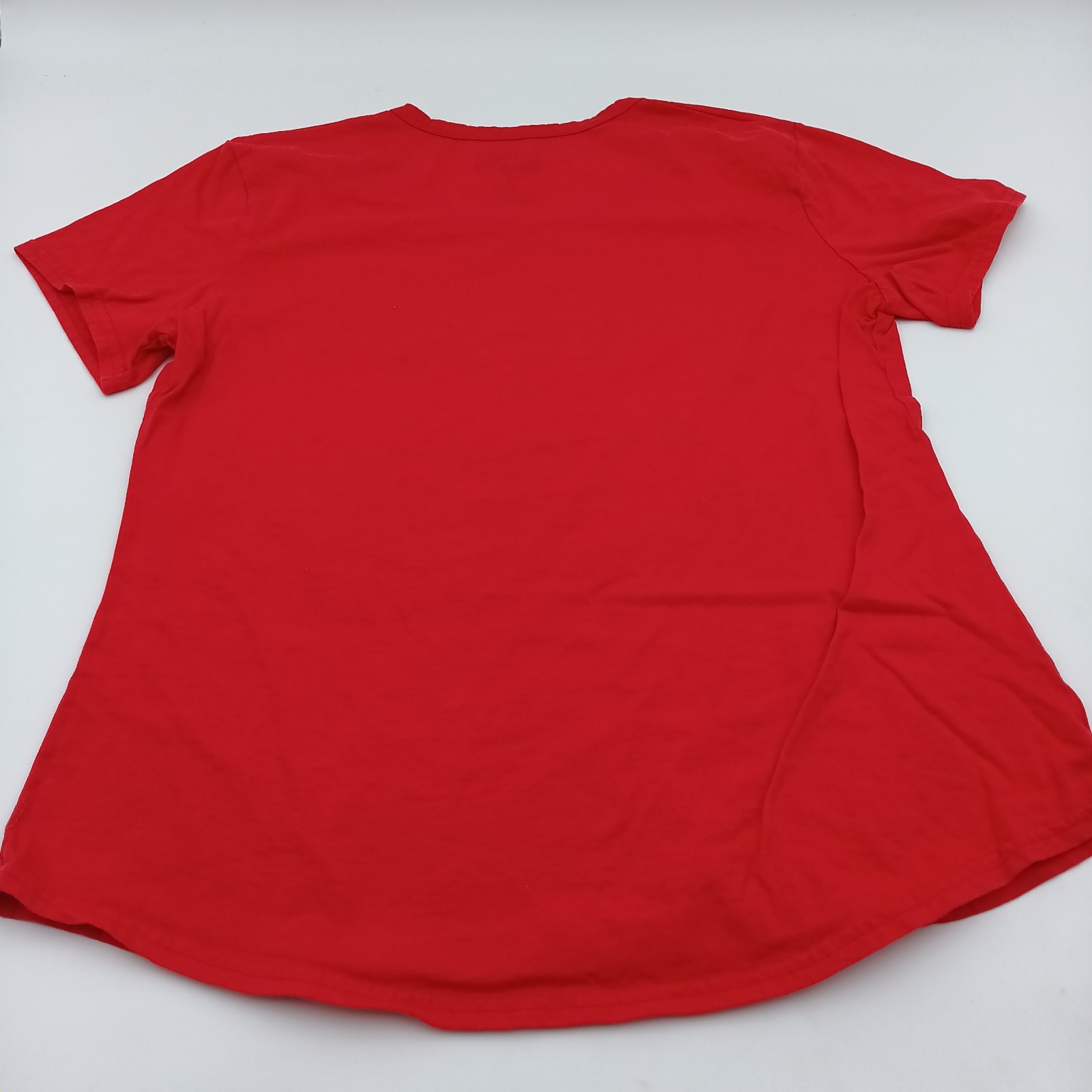 General Standard Top Womens Large Red Stars And Stripes Short Tee