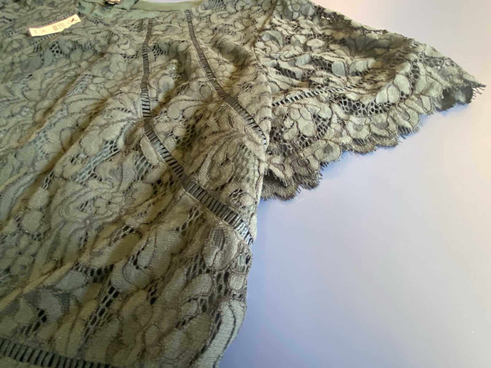 NWT Talbots Women’s Plus Size Dark Teal Lace Lined Blouse Size 22W