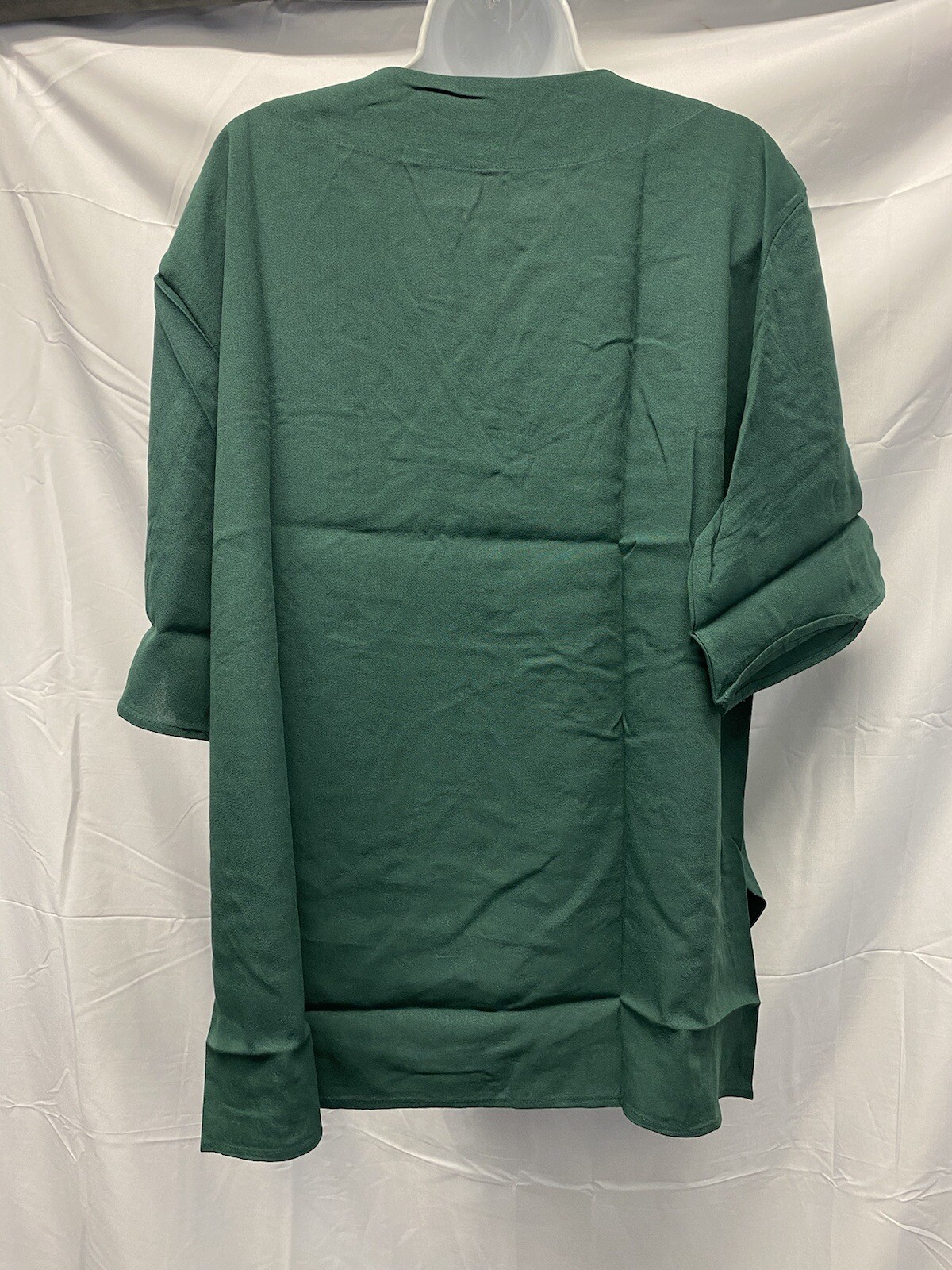 MissLook Women’s Fish Bone Blouse • Green • Size M