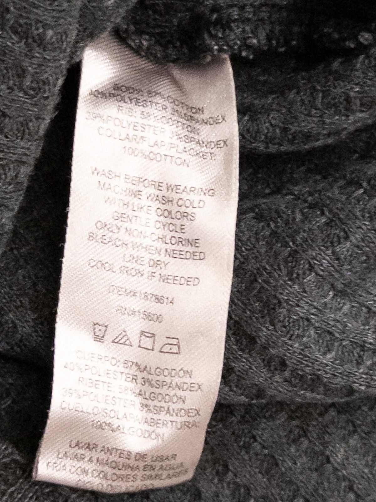 Briggs Medium Gray Button-Up Knit Shirt Jacket
