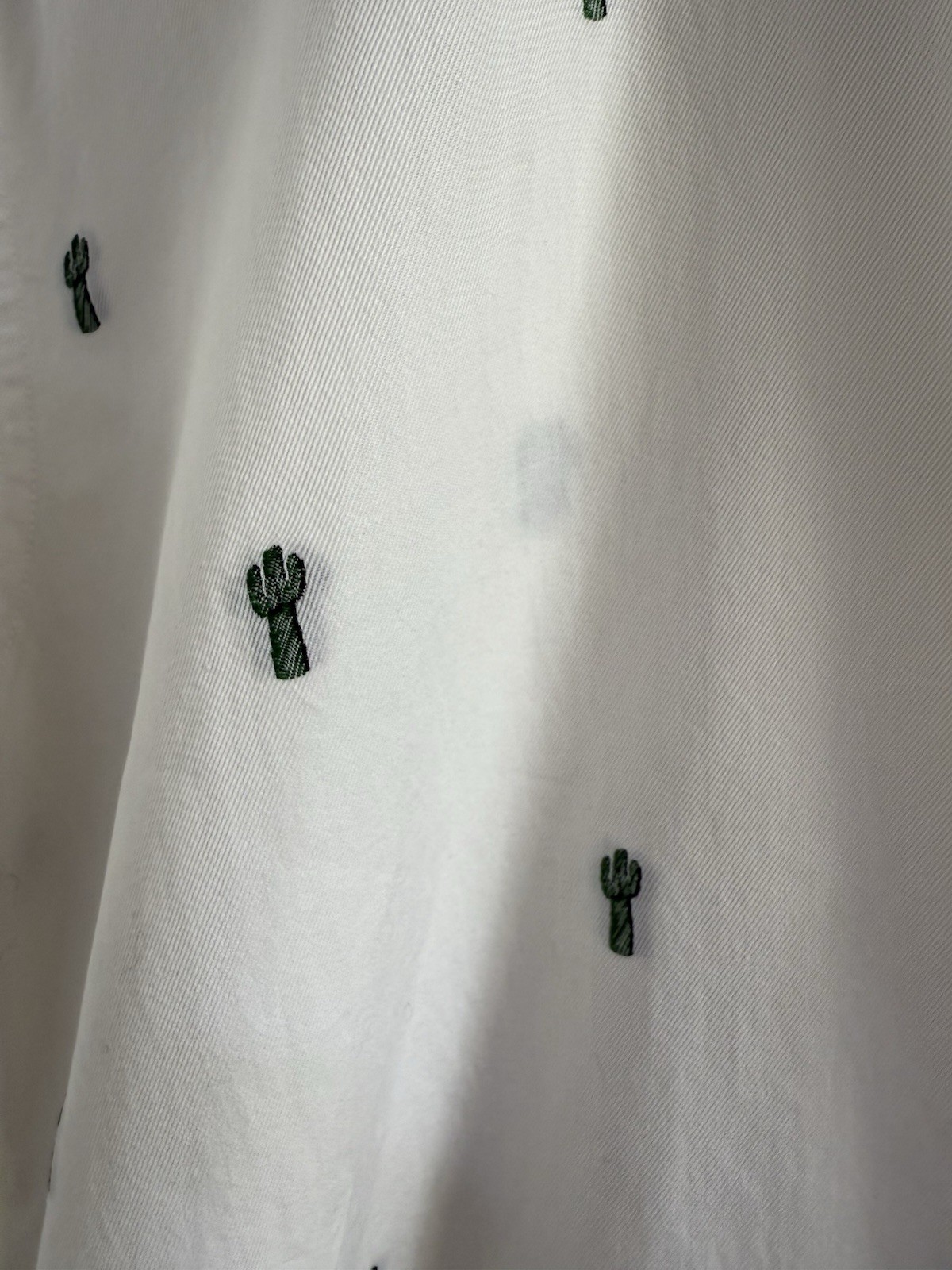 Paul Smith x Gufram Shirt Womens 38 Large Blouse White Cactus Print Button Up