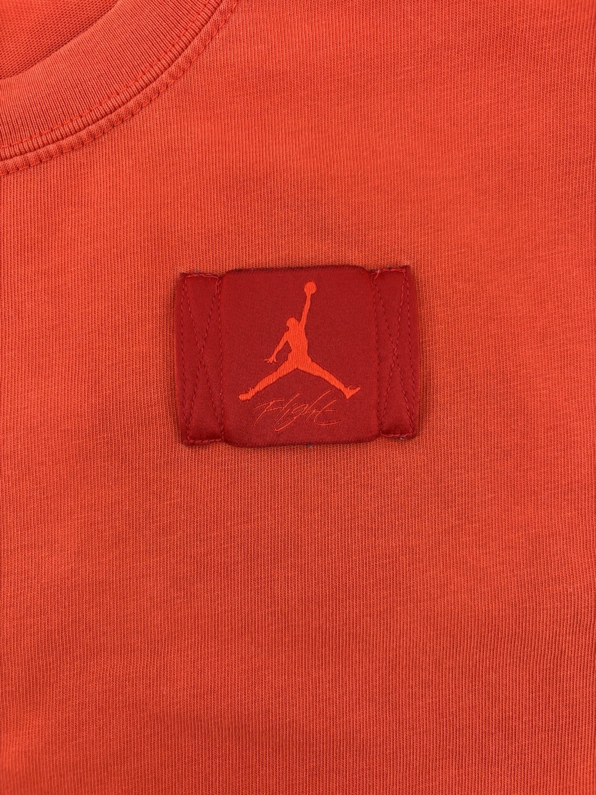 Cropped Air Jordan Flight Loose Fit T Shirt Sz L 100% Cotton Sporty Streetwear
