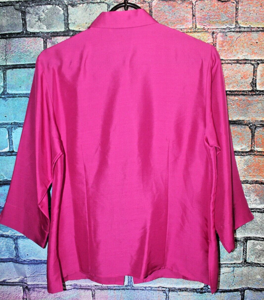 Preston & York PINK Women’s 3/4 Long Sleeve Button Up Blouse NEW with TAGS