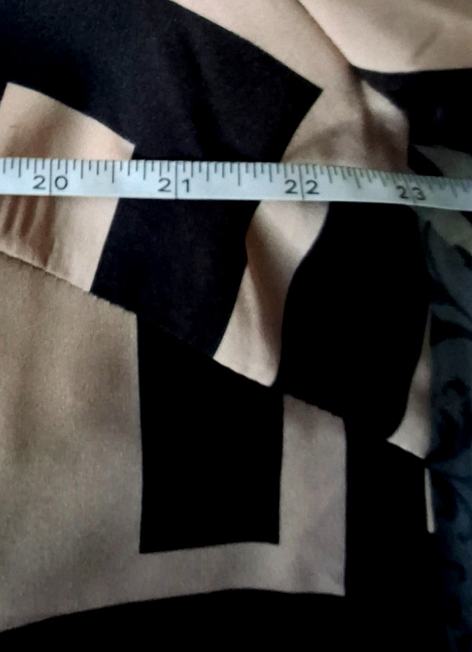 Bloomchic Black/Tan Mod Abstract/Geo-print Tunic/Blouse – Size 14/16 – NWT