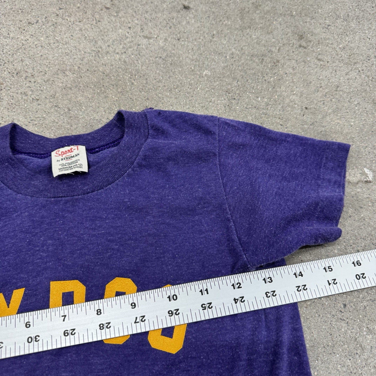 Vintage 70s 80s “Expos” Baby Tee Purple T Shirt Womens Small Grunge