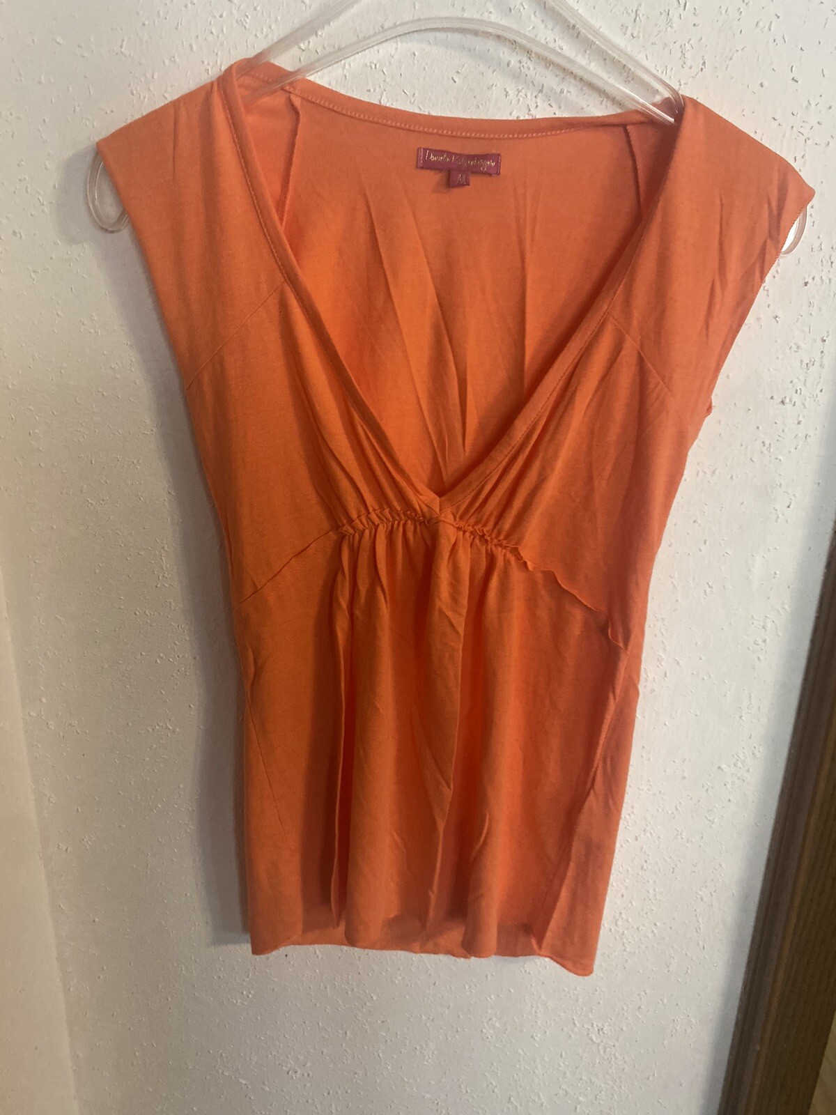 Daniela Katzenberger Top Basic Orange Solid Size M