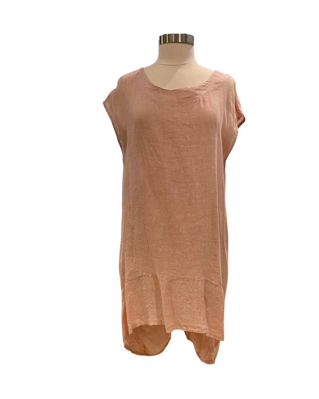 Meo Meli Linen Pink  Tunic Top 