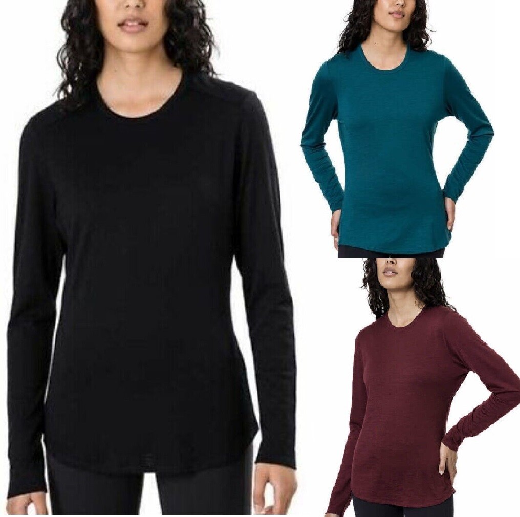 Women’s Segments Merino Wool Long Sleeve Base Layer Top Tee