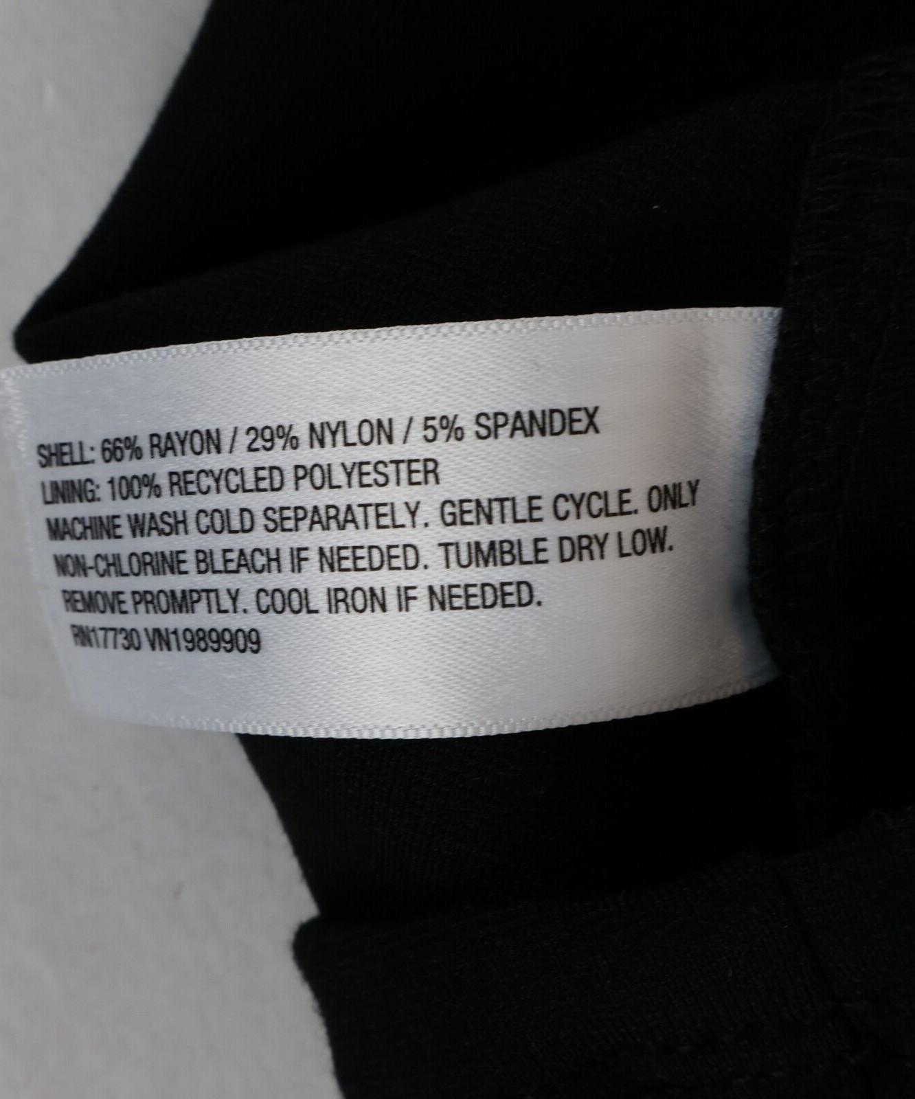 A New Day Short Sleeveless Button Up Tank Womens 2XL Black Rayon Nylon Spandex