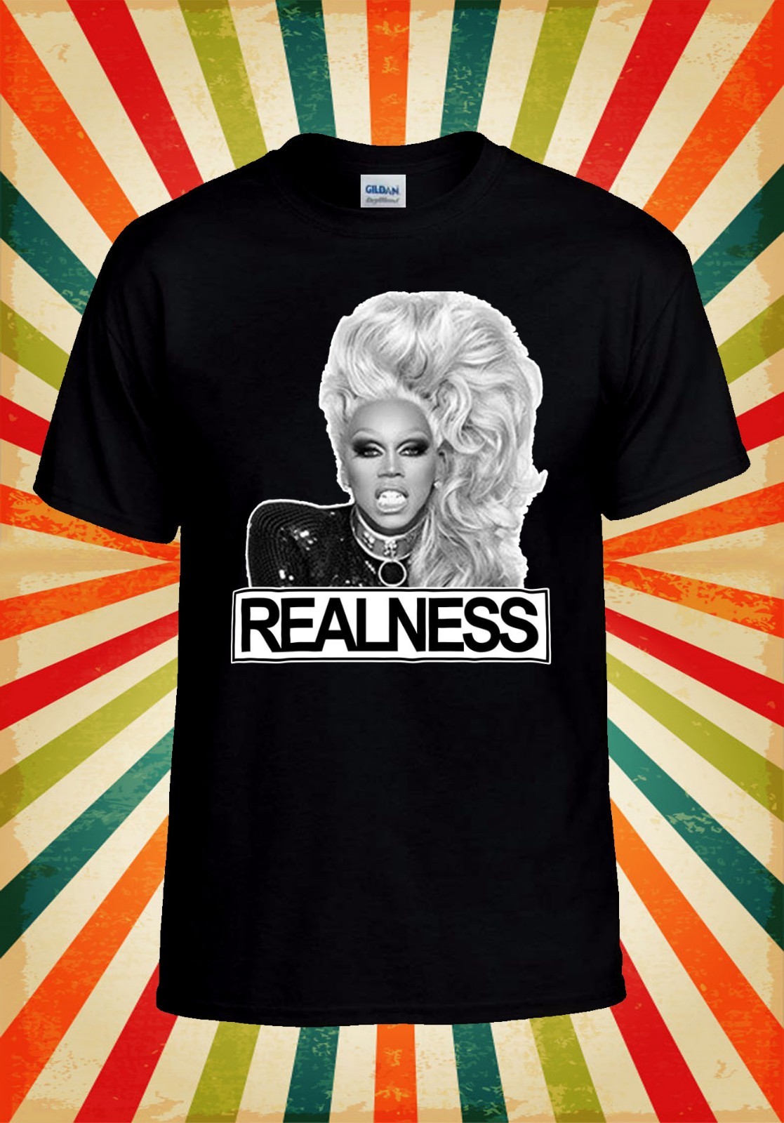 RuPaul Realness Drag LGBTI Men Women Vest Tank Top Unisex T Shirt 1990