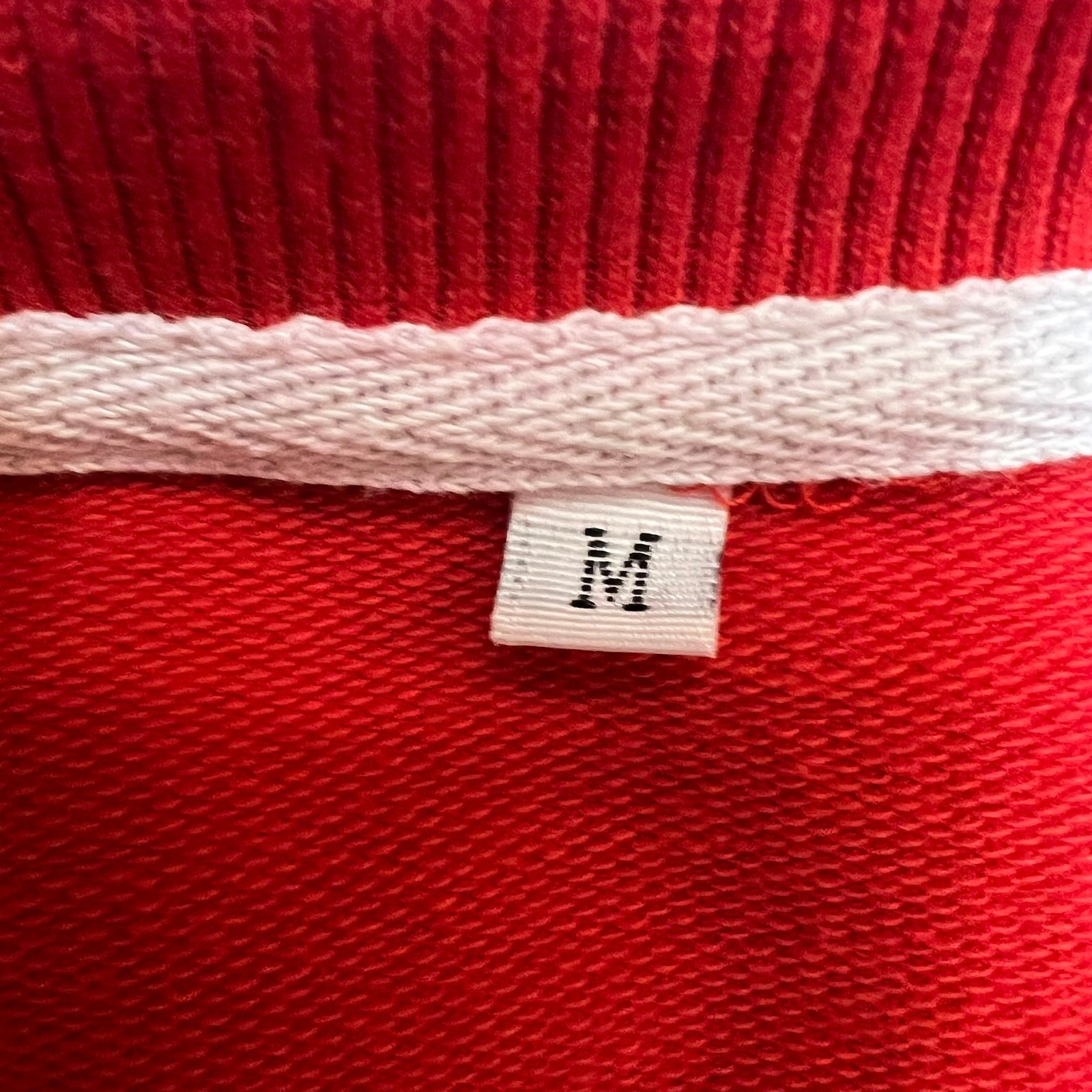 Christmas Holiday Themed Women’s Red Embellished Sweatshirt Size M Candy Canes